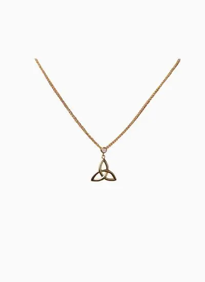 14K Gold Vermeil Trinity Pendant
